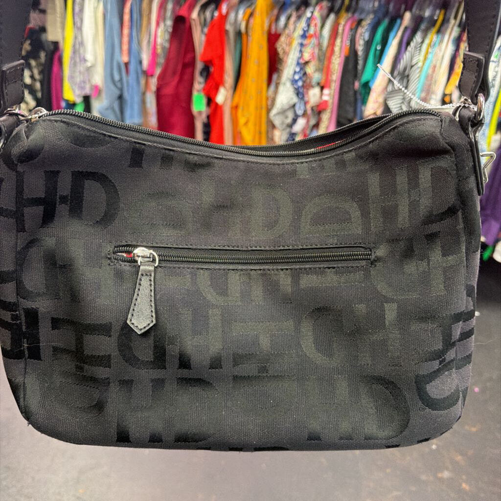 Harley Davidson Shoulder Bag Logo Pattern Canvas Stud Accent