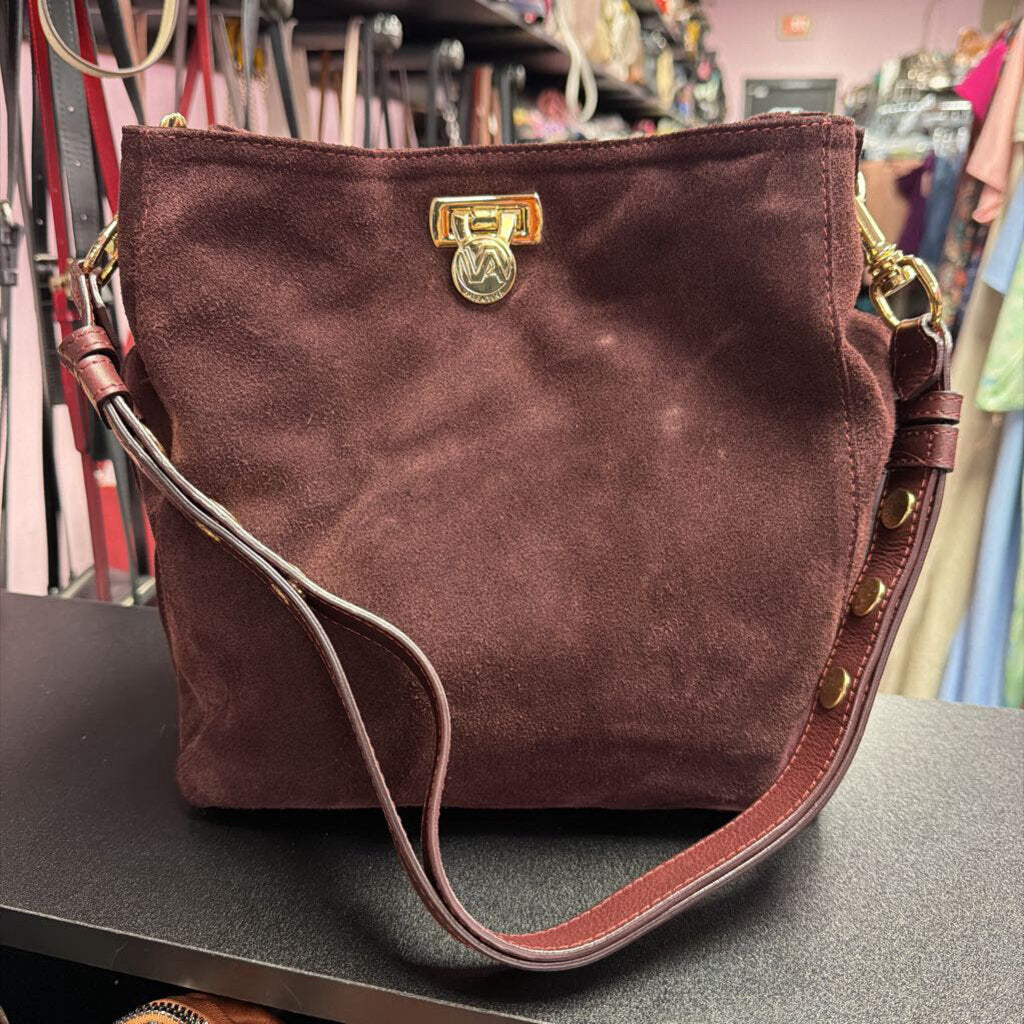 Valentina Suede Wine Hobo