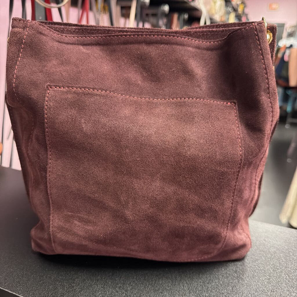 Valentina Suede Wine Hobo
