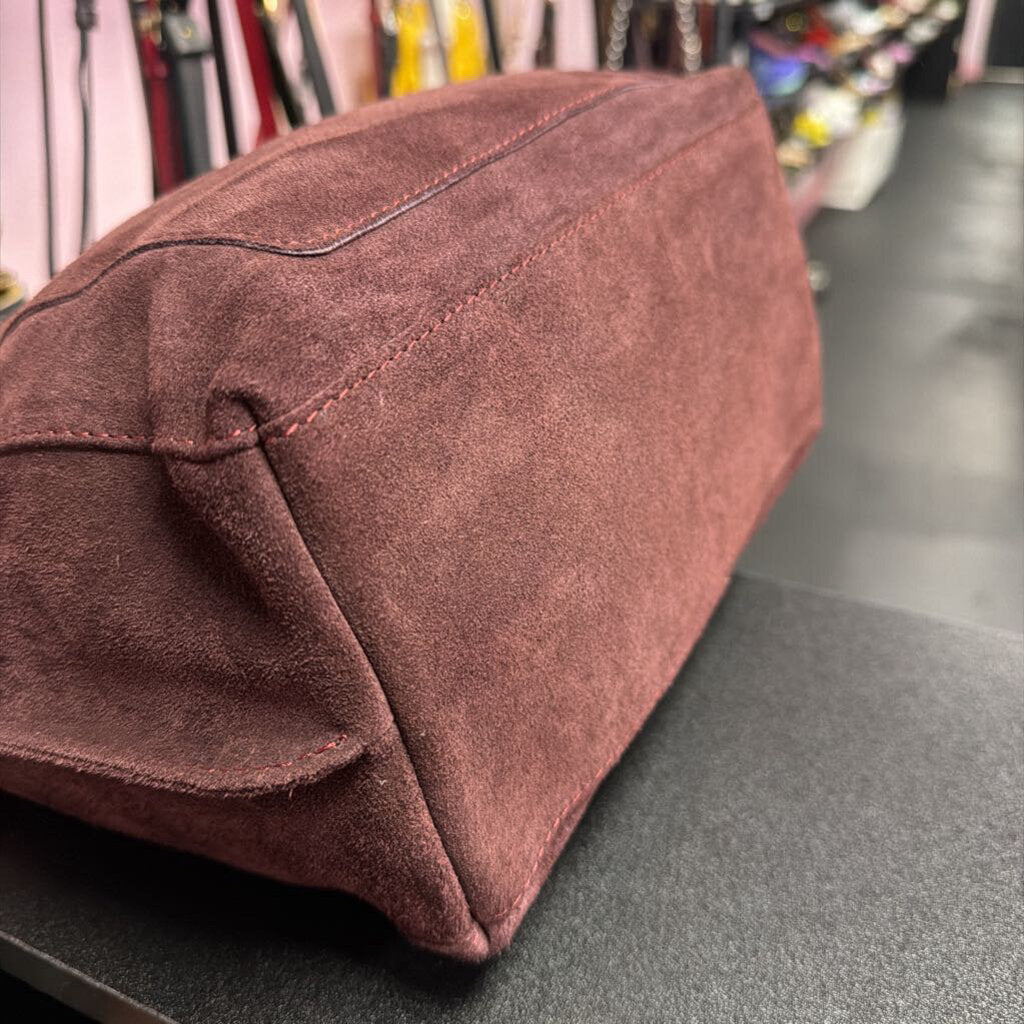 Valentina Suede Wine Hobo