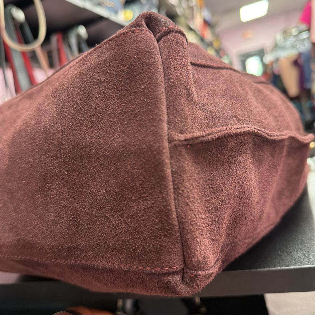 Valentina Suede Wine Hobo