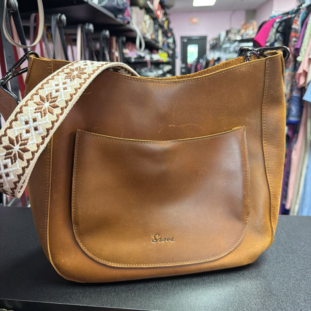 S-Zone Leather Hobo