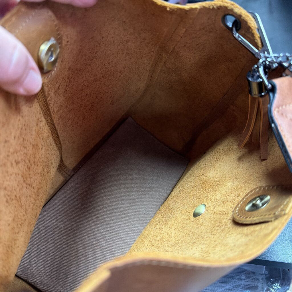 S-Zone Leather Hobo