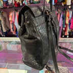 Brahmin Croc Embossed Sadie Soft Backpack