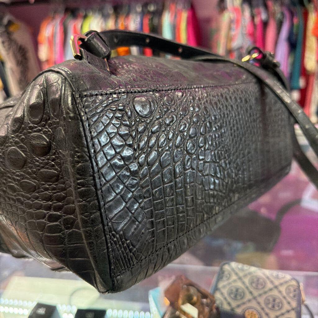Brahmin Croc Embossed Sadie Soft Backpack