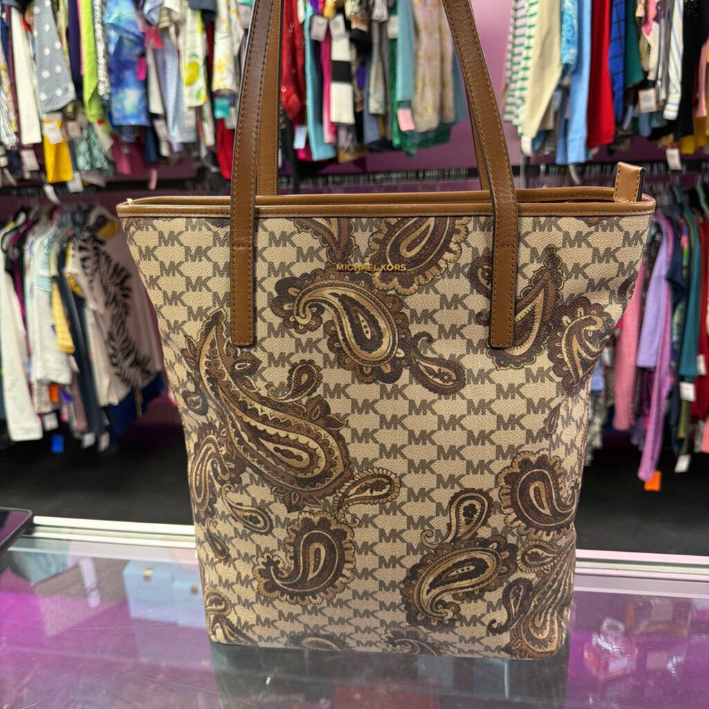 Michael Kors Emry Heritage Paisley Monogram Tote