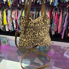 Myra Cow HIde Animal Print Crossbody