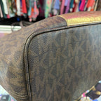 Michael Kors Jet Set Travel Tote Metallic Reptile Stripe