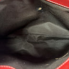 Coach Natural Cabana Straw Handbag Red Leather Trim