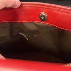 Coach Natural Cabana Straw Handbag Red Leather Trim