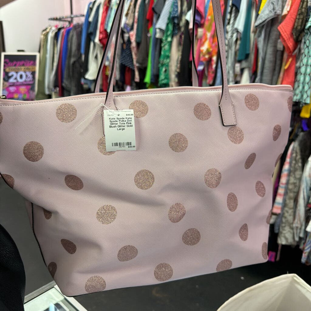 Kate Spade Polka Dot Glitter Tote