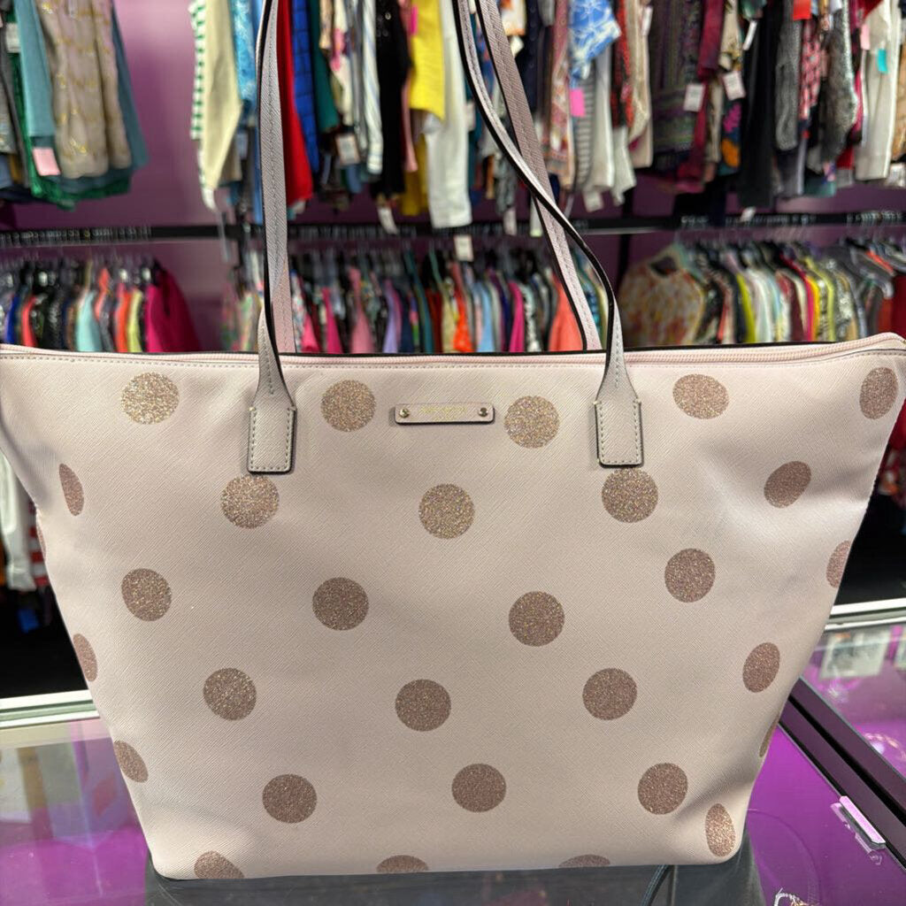 Kate Spade Polka Dot Glitter Tote