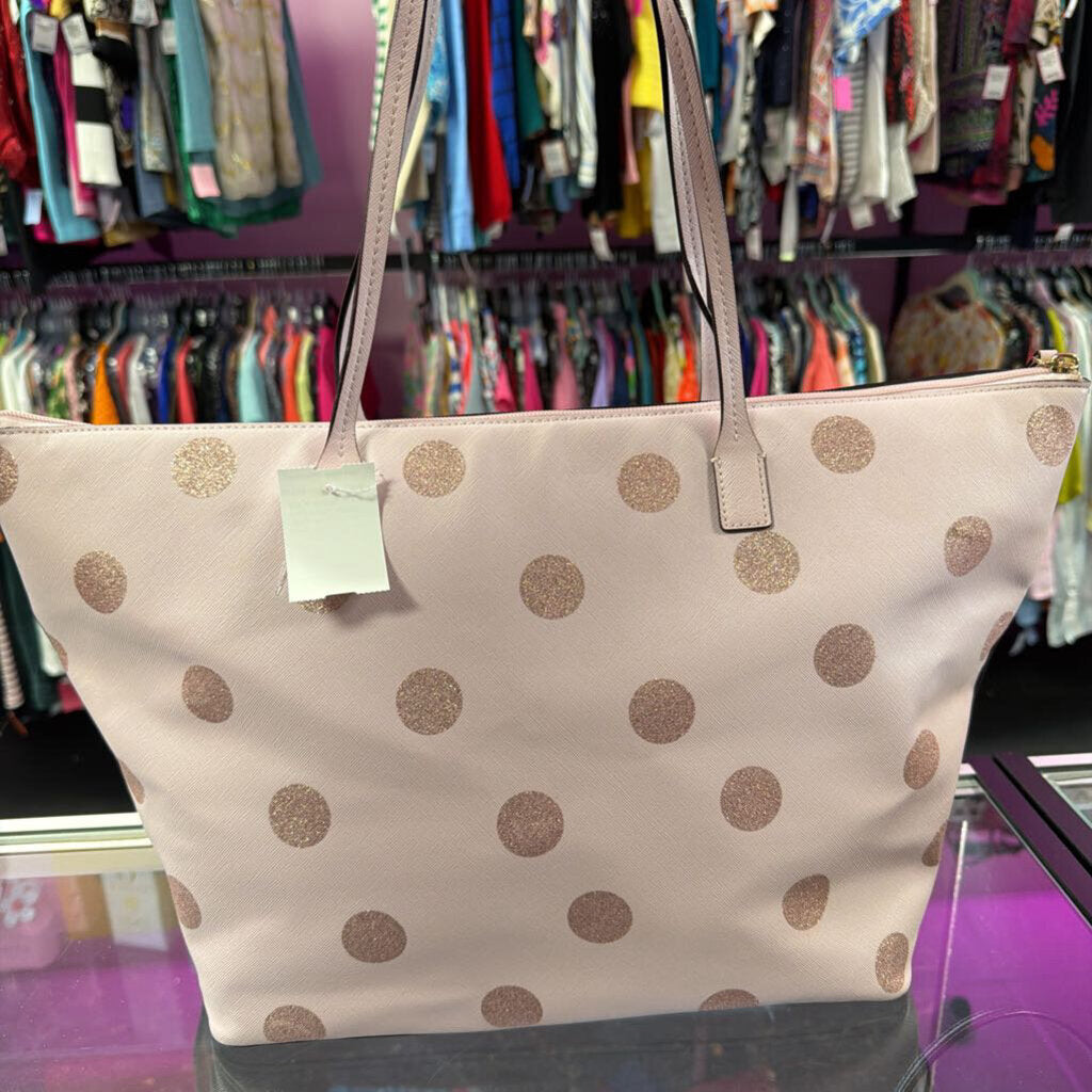 Kate Spade Polka Dot Glitter Tote