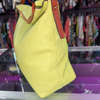 Dooney & Bourke Grain Leather Twist Handle Large Hobo As Is