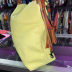 Dooney & Bourke Grain Leather Twist Handle Large Hobo As Is