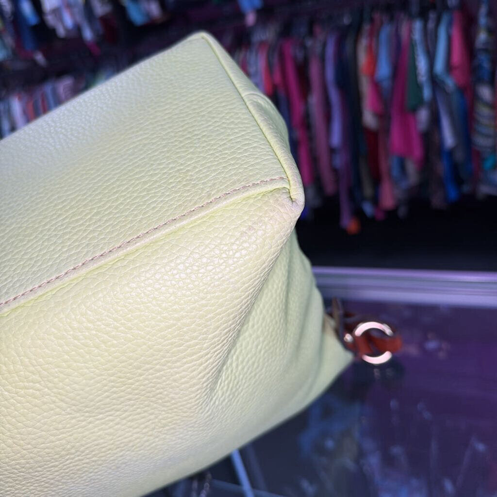 Dooney & Bourke Grain Leather Twist Handle Large Hobo As Is