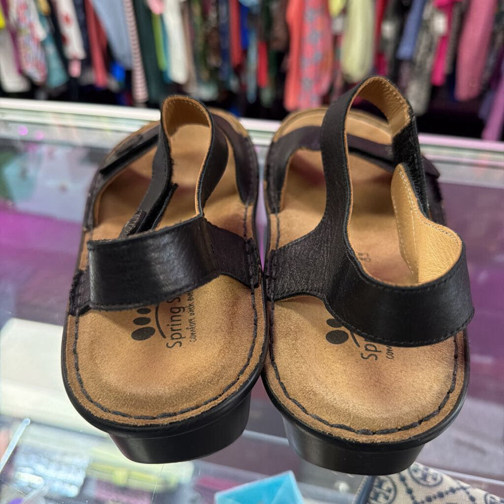 8.5/39 Spring Step Velcro Ankle Strap Sandal
