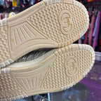 Gucci Re-Web Monogram Sneaker Silver Metallic Leather