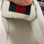 Gucci Re-Web Monogram Sneaker Silver Metallic Leather