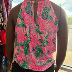 XL Lilly Pulitzer Halter Top With Detachable Chain Detail