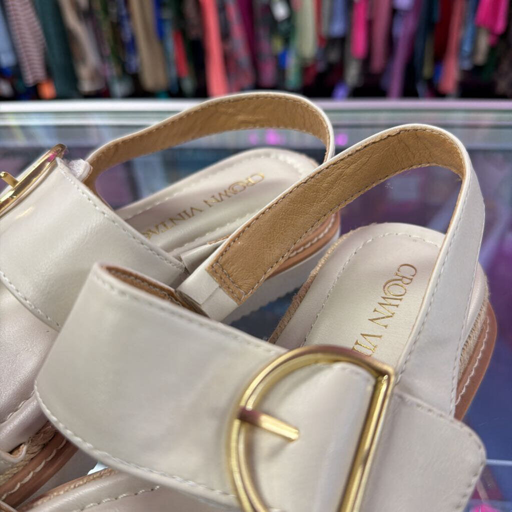 7.5 Crown Vintage Ankle Strap Platform Sandal