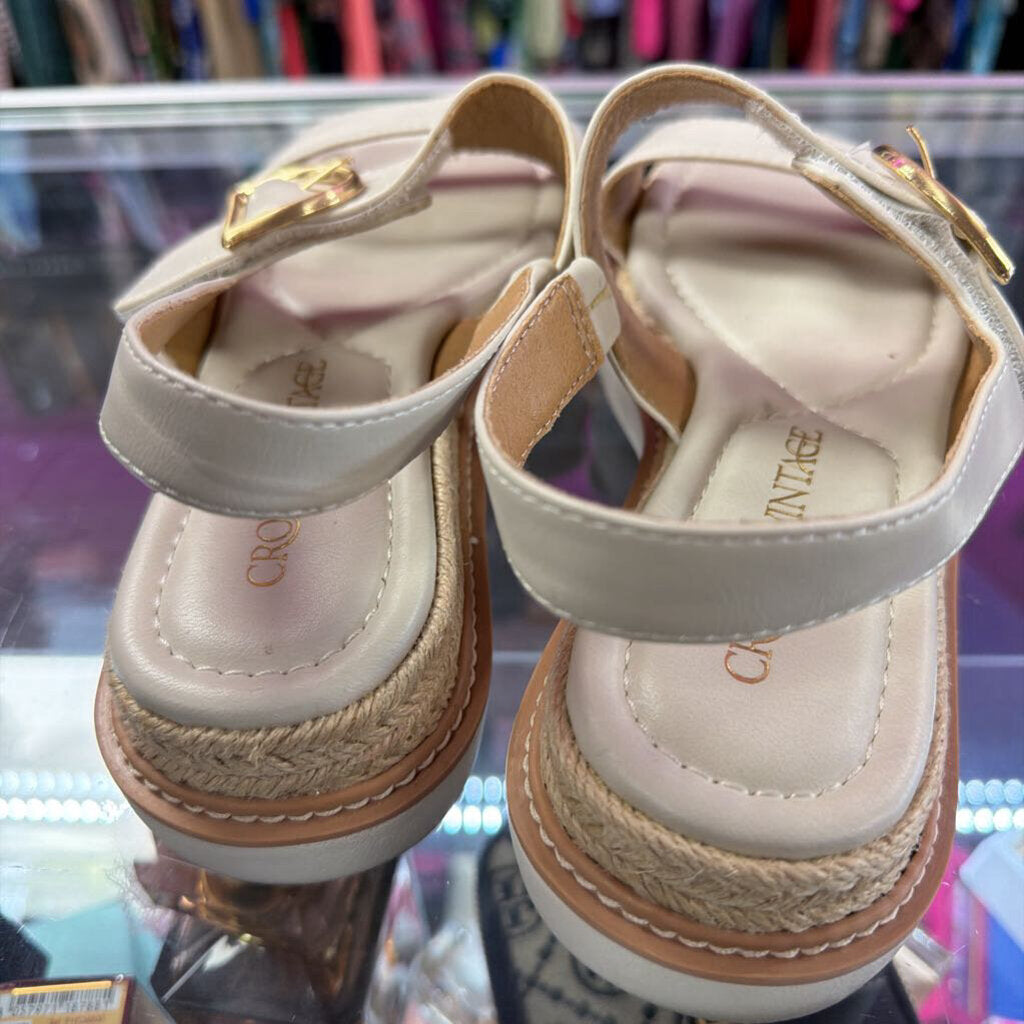 7.5 Crown Vintage Ankle Strap Platform Sandal