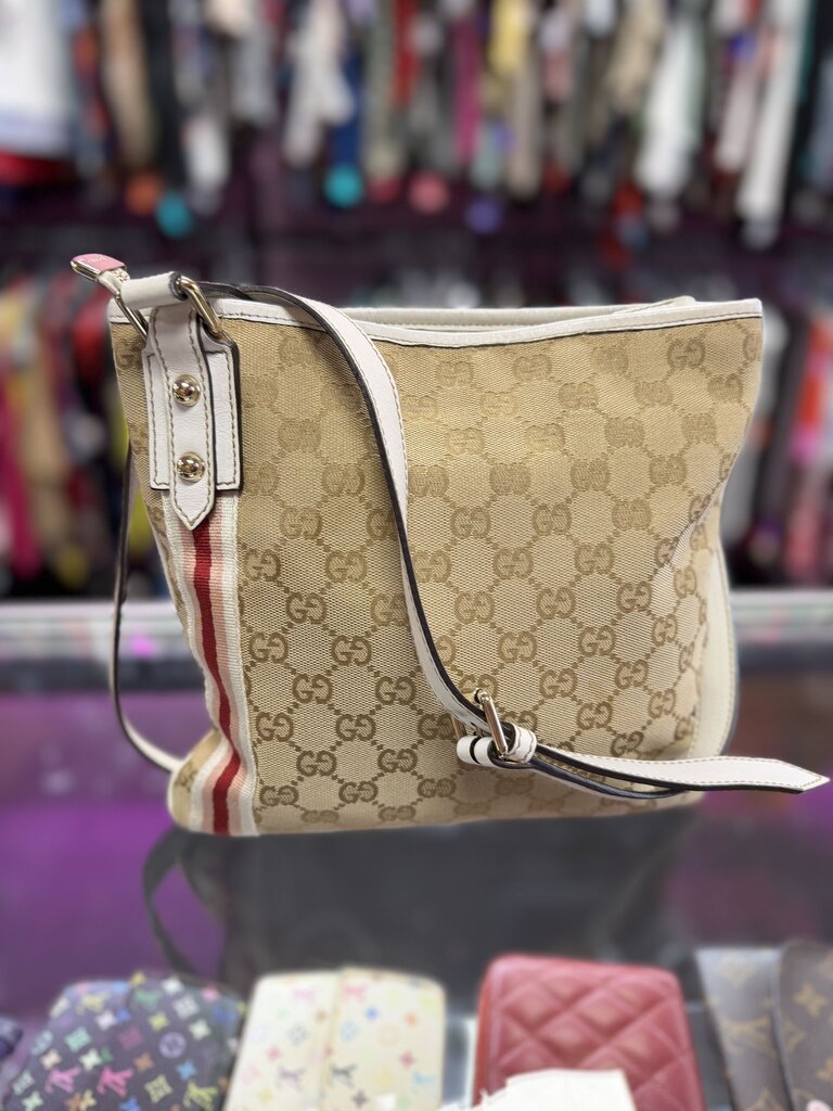 Gucci Jolicoeur Messenger Bag GG Canvas Web