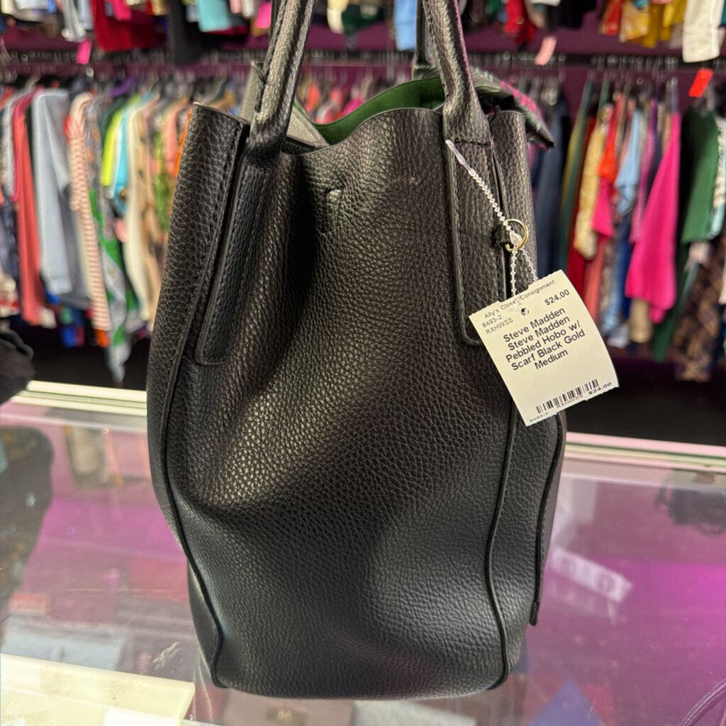 Steve Madden Pebbled Hobo w/ Scarf