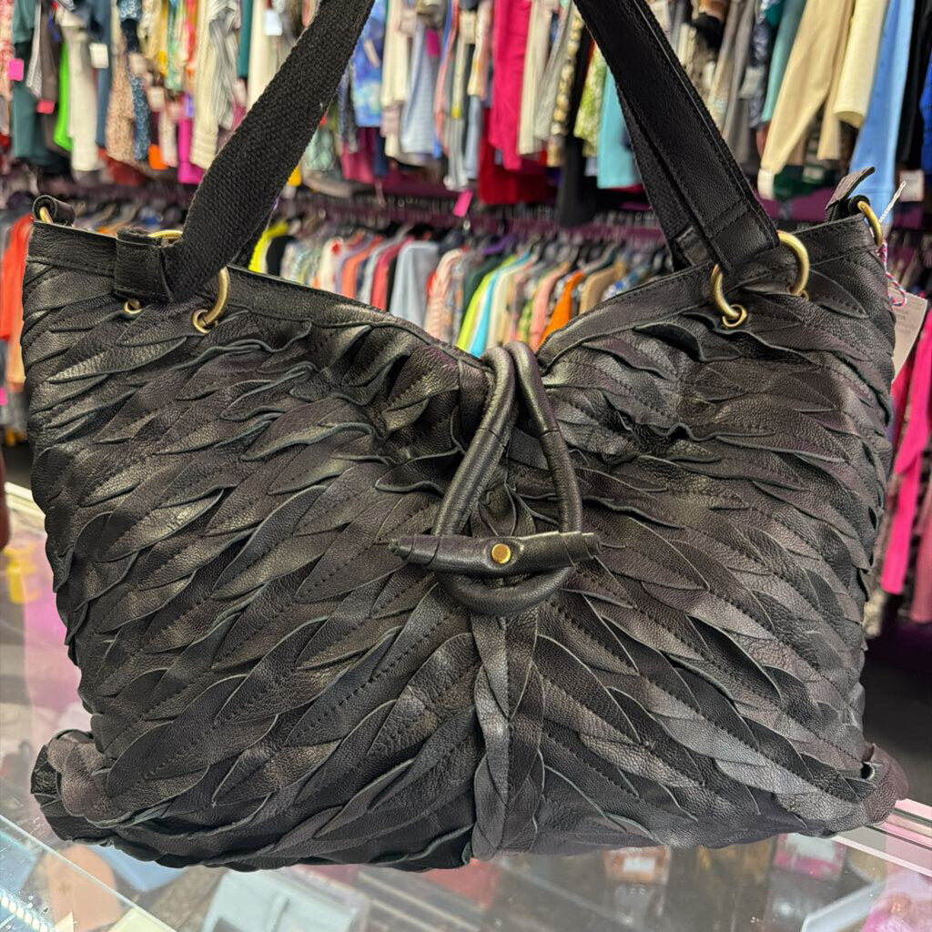 Amerileather Woven leather Hobo