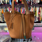 Unknown Grained Tote With Lock
