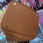 Unknown Grained Tote With Lock