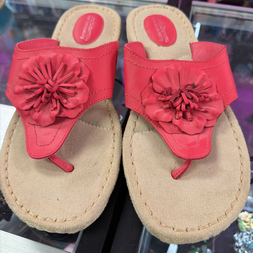 8 CRoft & Barrow Thong Flower Applique Sandal