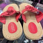 8 CRoft & Barrow Thong Flower Applique Sandal