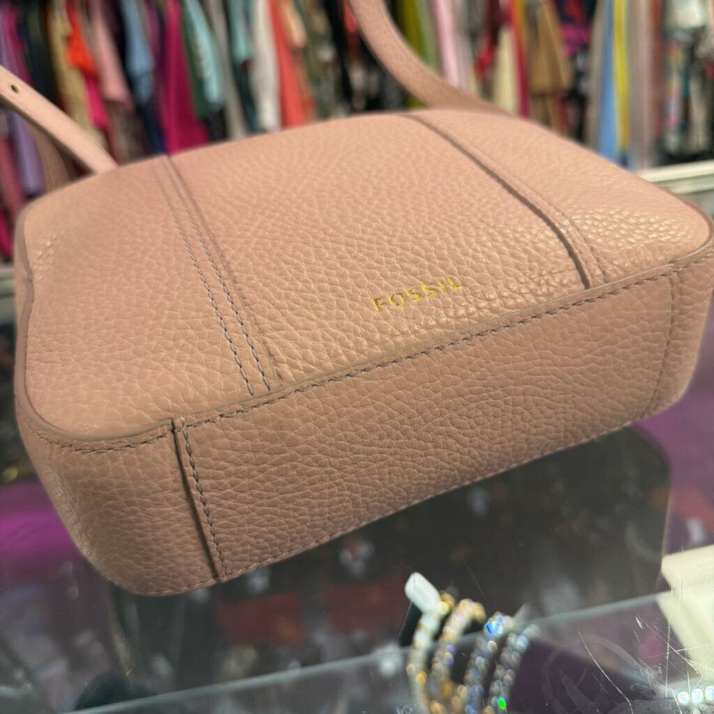 Fossil Gemma Pebbled Leather Camera Crossbody Bag