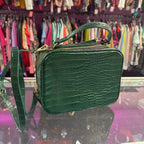 Zara Croco Faux Leather Crossbody Bag