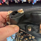 Unknown Pebbled Studded Crossbody On Chain Zip pull missing