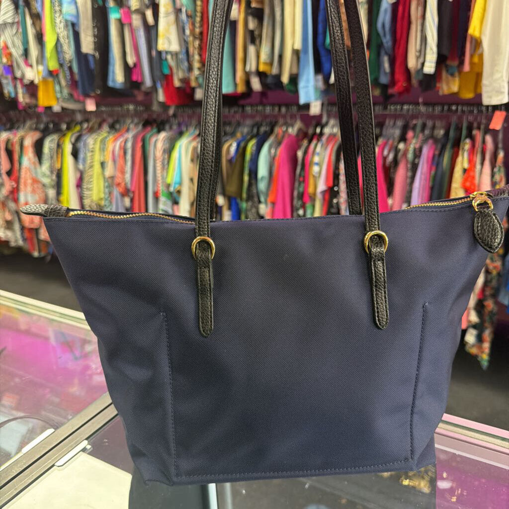 Lauren Ralph Lauren Chadwick Nylon Faux Leather Trim