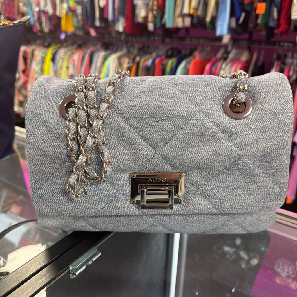 Aldo DEnim Chain Thru Flap Shoulder/Crossbody