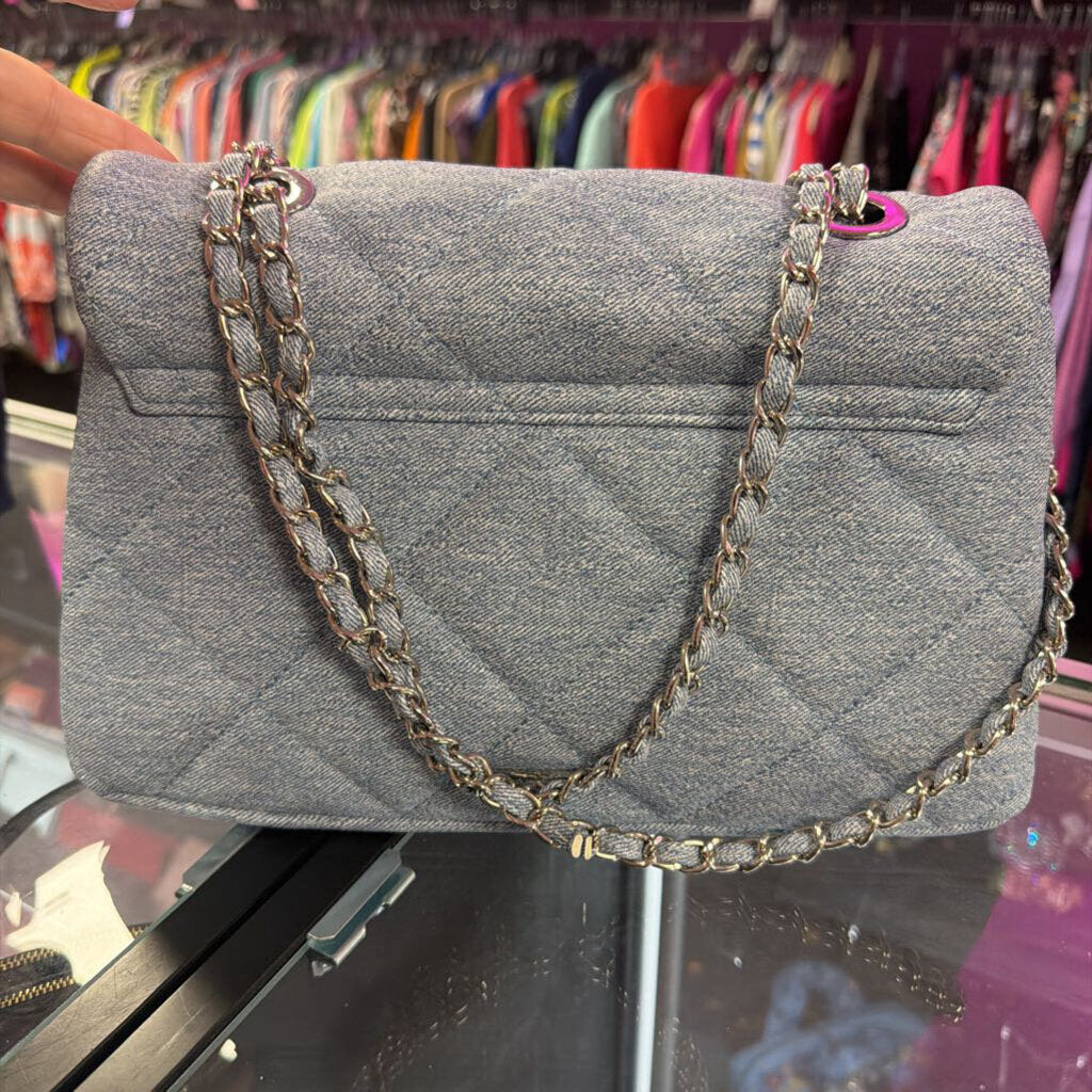 Aldo DEnim Chain Thru Flap Shoulder/Crossbody