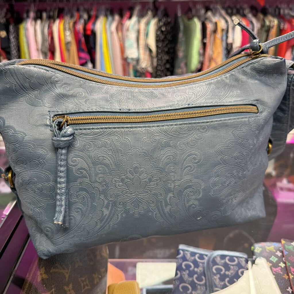 Stone Mountain Swirl Embossed Shoulder Bag
