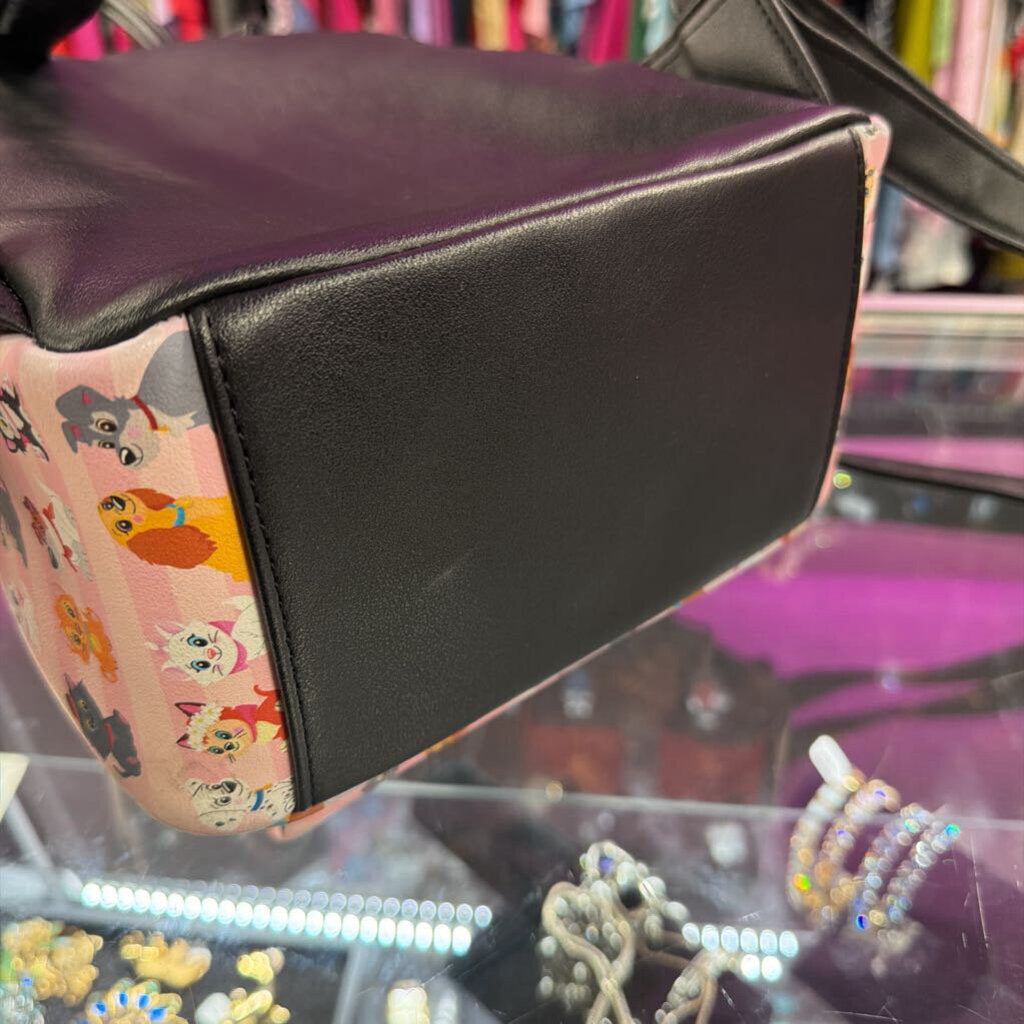 Loungefly Disney Cats & Dogs Mini Backpack Pink Stripe Lady Tramo/101