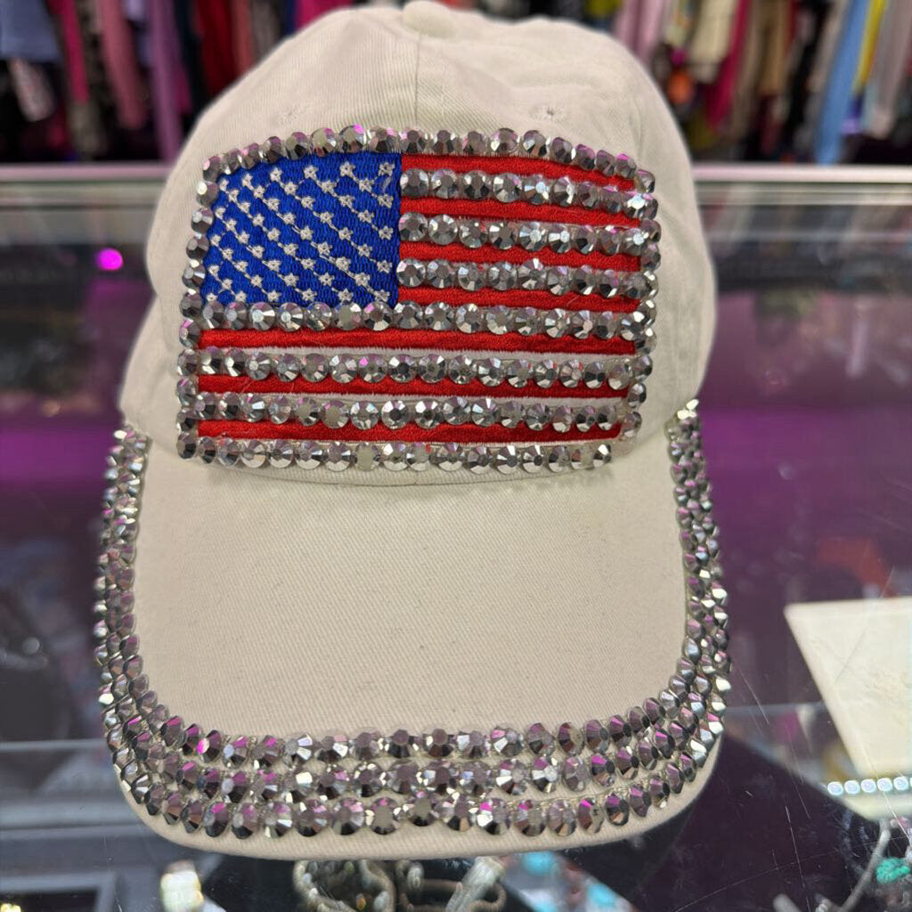 Unknown Shiny Studded USA Hat