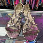 6 Dana Buchman Retile Print ankle dress Sandals