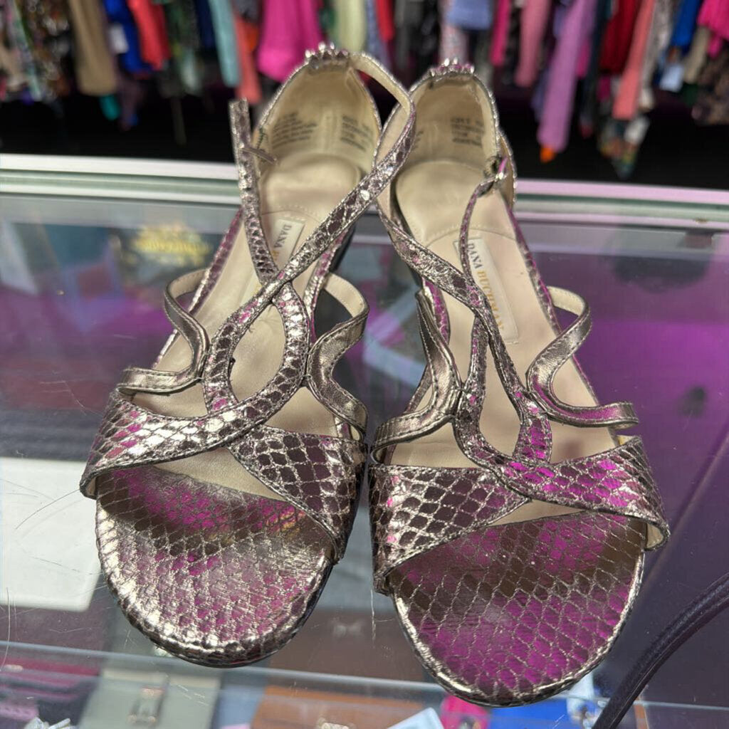 6 Dana Buchman Retile Print ankle dress Sandals