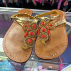 7 Trina Turk Medallion Ankle Strap Sandals