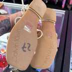 6.5 Calvin Klein Square Ankle Gladiator