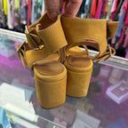 7.5 Firenze.Studio Suede Ankle Strap Heel