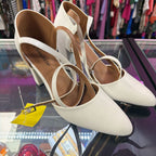 7.5 TimeSize Ankle Strap Pointed Block Heel
