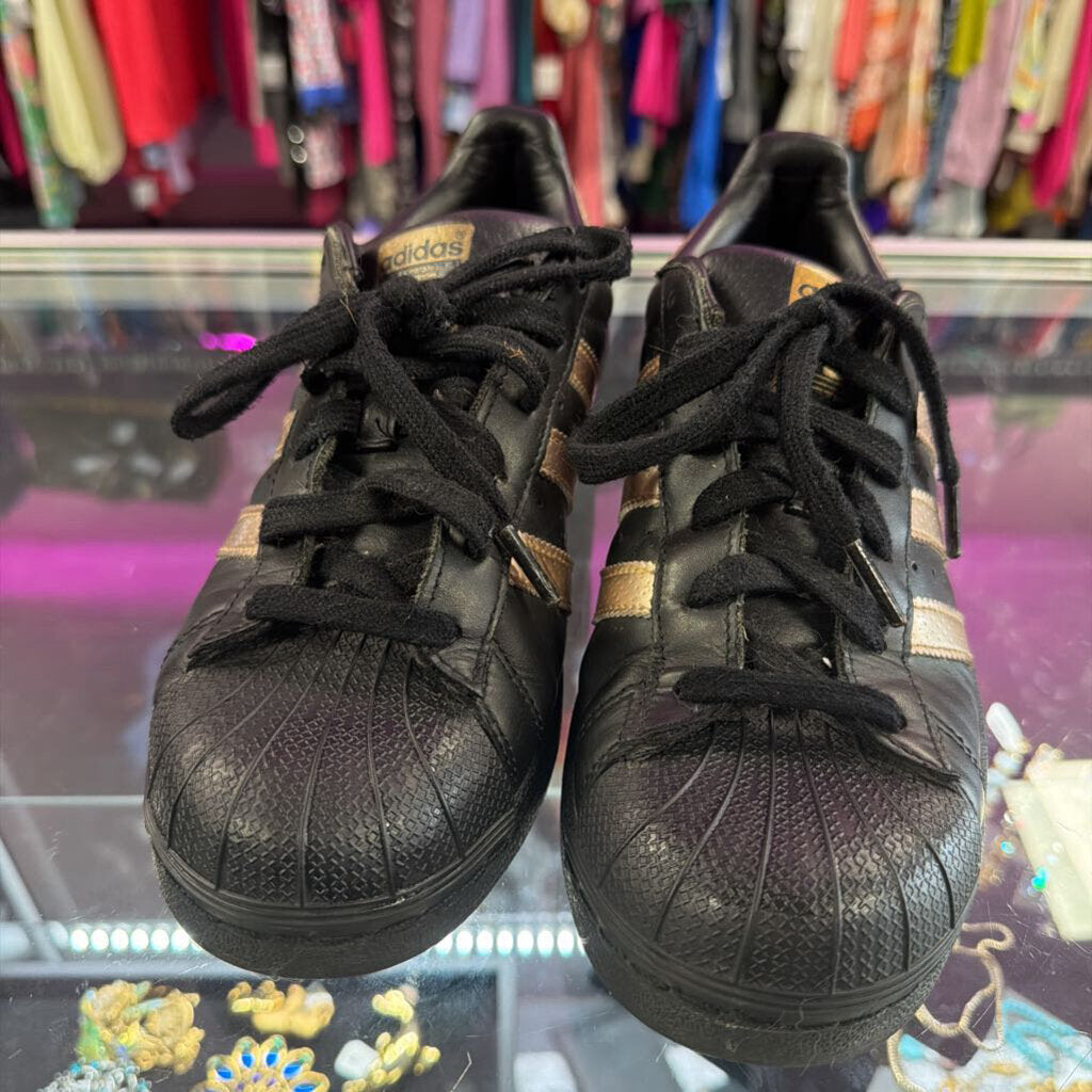 7.5 Adidas All Star Trainers Metallic Rose Accent