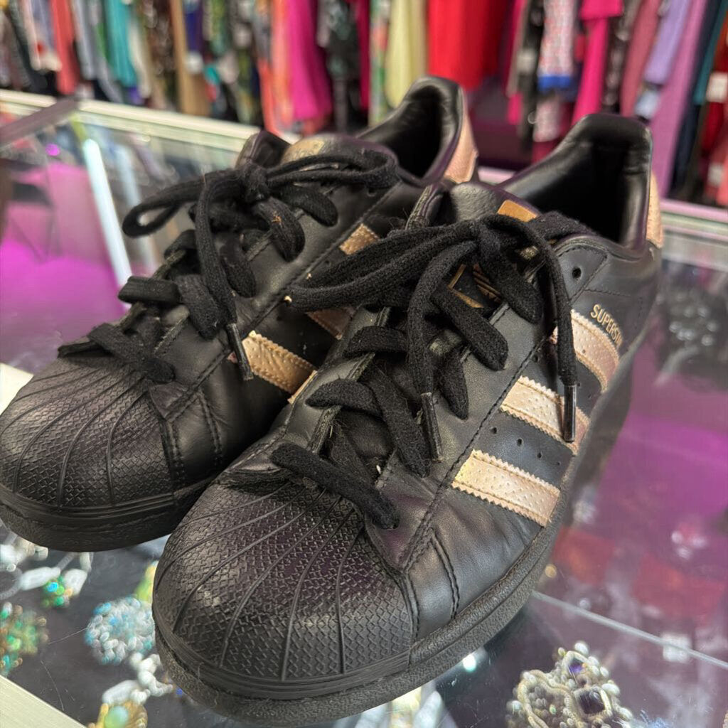 7.5 Adidas All Star Trainers Metallic Rose Accent